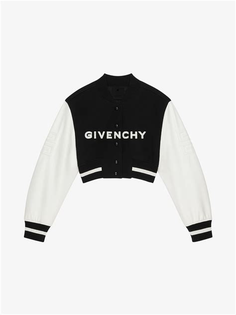 givenchy jacket black|Givenchy varsity jacket women's.